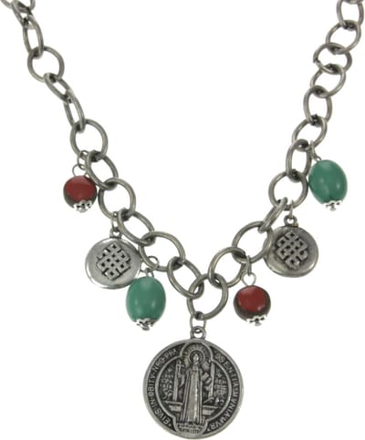 Behave - Vintage bedelketting - Boho stijl met kleuraccenten - Nikkelvrij