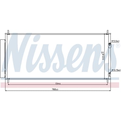 Condensator, airconditioning NISSENS 940240