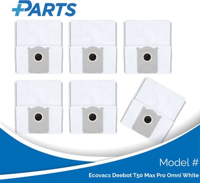 Ecovacs Deebot T50 Max Pro Omni White Stofzakken (6 Stuks, Plus.Parts® alternatief voor DDB030041)