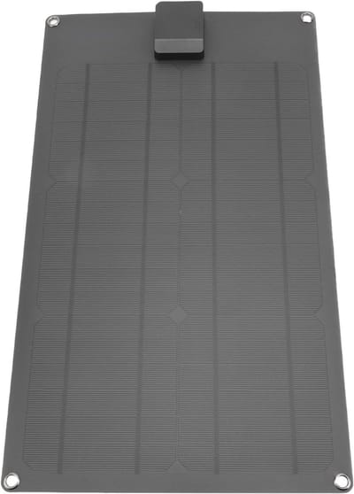 Zonnepaneel - Acculader - Batterij Onderhoud - Monokristallijn 30W - 50x30x4 cm - Zwart