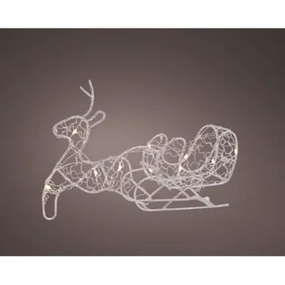 Decorismicro Led Rendiermetaal Lichtsnoer - 10 Led's - Warm Wit - 13cm