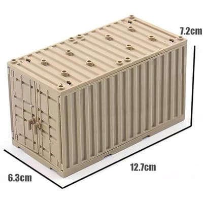 Hoge Kwaliteit Moc Leger stijl Hoge Kwaliteit Container Hoge Kwaliteit Gebouw Hoge Kwaliteit Blokken Hoge Kwaliteit Doos Speelsets Hoge Kwaliteit Voor