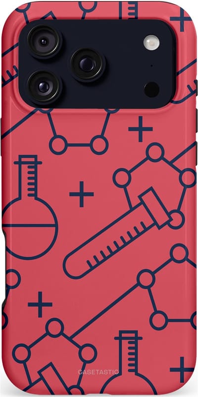Casetastic hoesje geschikt voor Apple iPhone 17 Pro Max - MagSafe - Dubbellaagse bescherming - Rode Laboratorium - Fashion Case - Koraal