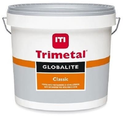 Trimetal Globalite Classic - Matte synthetische isolerende en impregnerende grondlaag voor buiten - Kleur Wit - 10 L