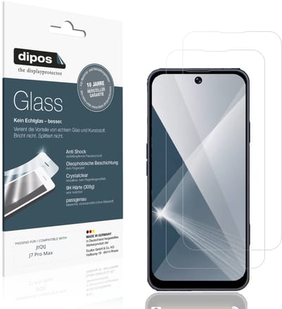 dipos – 2x Pantserfolie geschikt voor JtQtJ J7 Pro Max | 9H Screenprotector