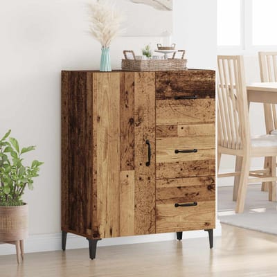 vidaXL - Dressoir - Oudhout - 69,5 - x - 34 - x - 90 - cm - Bewerkt - hout