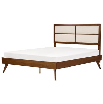 POISSY - Tweepersoonsbed - Lichtbeige - 160 x 200 cm - MDF