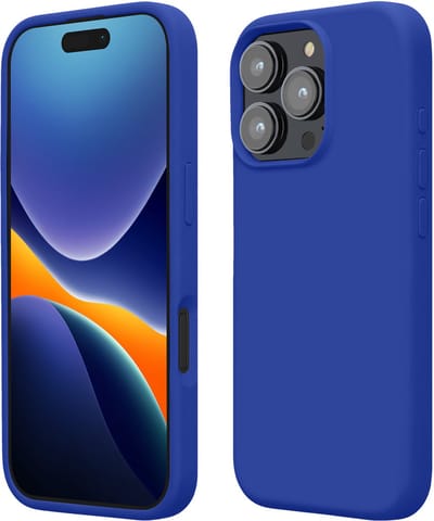 kwmobile telefoonhoesje geschikt voor Apple iPhone 16 Pro Max - Hoesje met siliconen coating - Smartphone case in Baltisch blauw