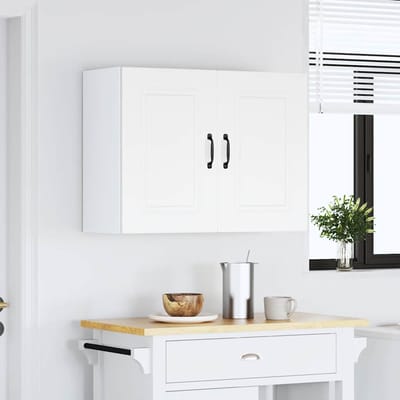 vidaXL - Keukenbovenkast - Kalmar - bewerkt - hout - wit