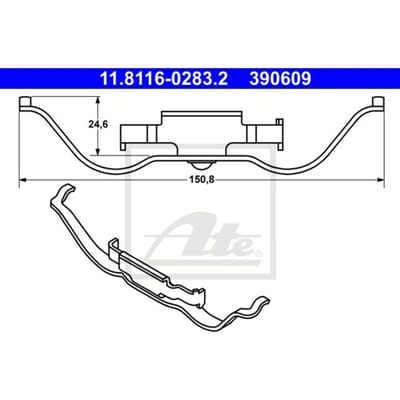 Veer, remklauw ATE 11.8116-0283.2