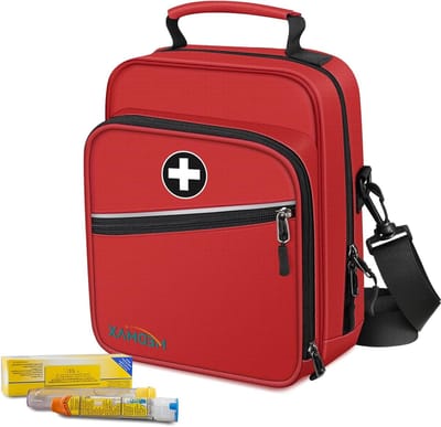 Grote geïsoleerde tas voor medicijnen, insuline en allergieën - noodtas voor diabetes en astma accessoires