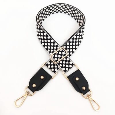 Dailygoods- Tasriem verstelbaar 80-130 cm - Schouderriem met karabijnhaak - Brede tasriem 3,8 cm - Draagriem voor dames - Accessoires voor handtassen - Duurzame hardware - Schouderband
