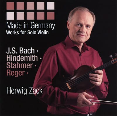 Herwig Zack - J.S. Bach - Hindemith - Reger - Stahmer: Made In Germany (CD)