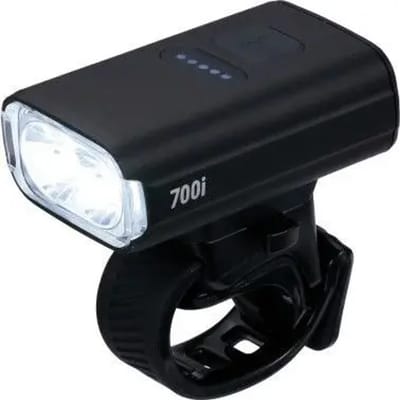 BBB Cycling NanoStrike 700i Koplamp Fiets – 700 Lumen – USB Oplaadbaar – Brandtijd: 45 uur – IPX6 Regenbestendig - Fietsverlichting Racefiets & Mountainbike – BLS-262i