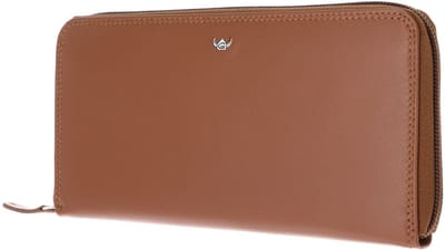 Golden Head Leren portemonnee Polo RFID Protect RV-Damenbörse 2822 Cognac bruine