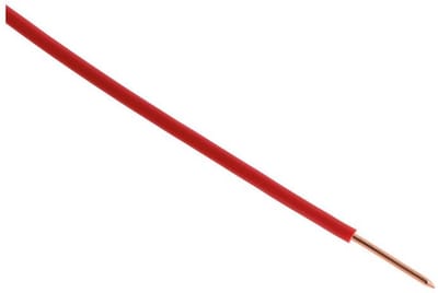 Elektrische Voedingskabel H07V-U 1.5mm² - PVC Isolatie - Binnengebruik - Rood - 10m