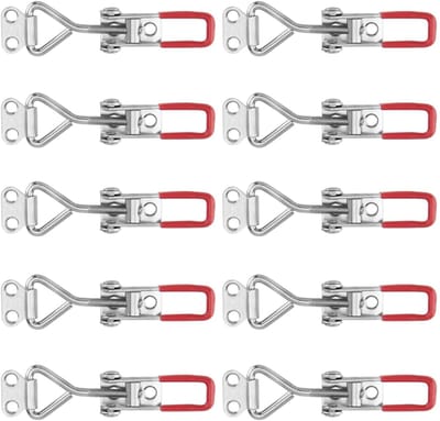 Dailygoods- Toggle Latch - 10 Stuks - Verstelbare Metalen Klem - Heavy Duty Spanning Lock - Snelle Ontgrendeling - Hoogwaardig Gegalvaniseerd Ijzer - Vergrendeling