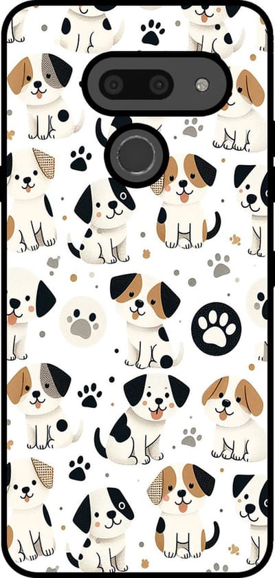 Smartphonica Telefoonhoesje Geschikt voor LG G8 ThinQ met honden opdruk - TPU backcover case dog design geschikt voor LG G8 ThinQ