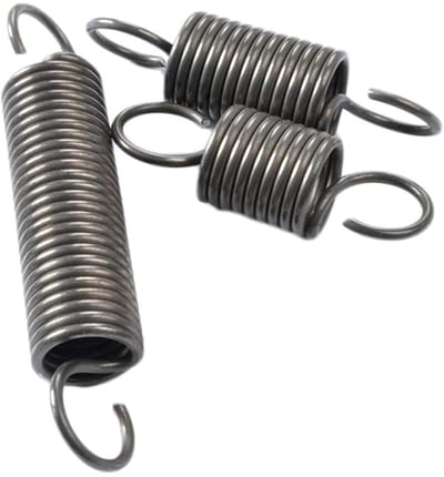 Dubbele Haak Trekveer - Trekveer Spiraalveer - Bevestigen van accessoires - Stabiele en evenwichtige spanning - 4x29x240mm - Zilverkleurig