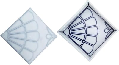 Betonmal Tuinpad - Steenmal Pad - Tuin Decoratie - Herbruikbaar Plastic - Verschillende Vormen - Zwart