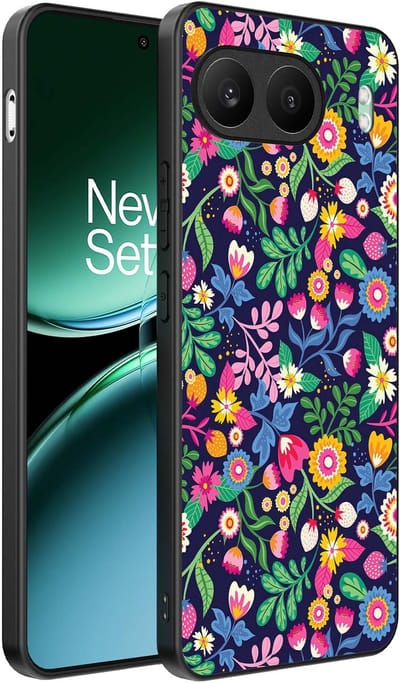 Smartphonica Telefoonhoesje Geschikt voor OnePlus Nord 4 met bloemen opdruk - TPU backcover case flower design geschikt voor OnePlus Nord 4