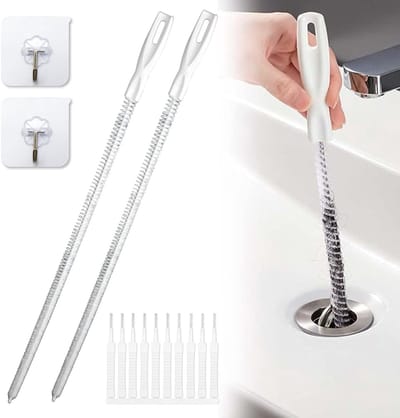 Dailygoods- Afvoerborstel 60 cm - Buisborstel - Reinigingsborstels - Flexibele Spiraal - Keuken/Badkamer - Hoogwaardige Materialen - Buisreiniger
