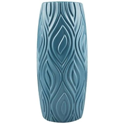 Onbreekbare plastic vaas voor huisdecoratie Nordic bloempot huis woonkamer decoratie bloemenvaas voor bloemen huisdecoratie blauw