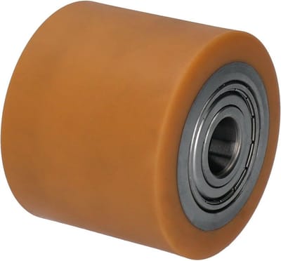 Zwenkwiel 82x60 mm Polyurethaan 550 kg met Kogellagers voor Palletwagen