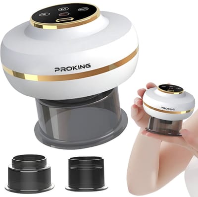 PROKING Smart Cupper - Elektrische Cupping Cup - Cellulitis Massage Apparaat - Infrarood - 2 Cups