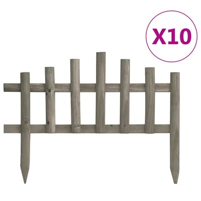 vidaXL - Gazonranden - 10 - st - 4,4 - m - vurenhout