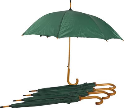 Paraplu 5 stuks - Set van 5 Groene Automatische Opvouwbare Paraplu's | Diameter 102 cm | Windbestendig en Waterdicht