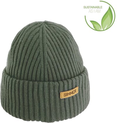 SINNER MONSERRATE II BEANIE - ARMY GREEN - Unisex - Maat One size