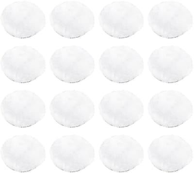 Dailygoods - Polijstschijf Wol - 3-Inch Polishing Pad - Duurzaam en Zacht - Wit - Voor Orbital Polisher - Geschikt voor Glas en Steen