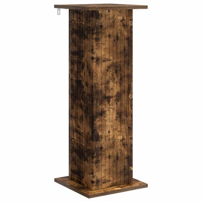vidaXL - Plantenstand - Gerookt - eiken - 30,5 - x - 30 - x - 80,5 - cm - Bewerkt - hout