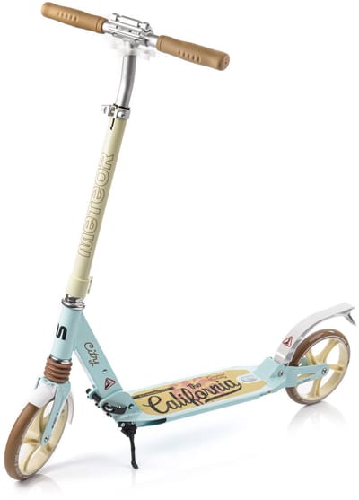 Meteor City Scooter - Stadsvoertuig - Aluminium, verstelbare hoogte, grote wielen, inklapbaar, met schokdempers