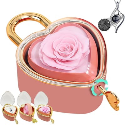 Dailygoods- Eeuwige Roos Geconserveerd - Sieraden - Bloemendoos - Cadeau voor Moeder - Valentijnsdag - Huwelijk - Tijdloze Elegant - Geconserveerde Roos