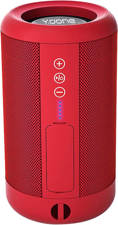 Draadloze Speaker - Bluetooth Geluid - Muziek Luisteren - TWS Stereo Koppeling - IPX5 Waterdicht - Rood