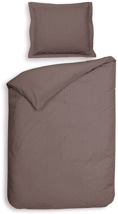 Heckettlane Dekbedovertrek Punto - Bedlinnen met Stippen - 140x200-220 cm - Eenpersoons - Roze - Dekbedovertrek van 100% Katoen-Satijn