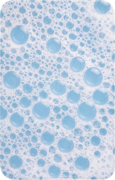 WC mat 50x80 cm - Antislip - Schuim - Bubbels - Blauw - Toiletmat - Vloermat - Douchemat - Toilet tapijt - Toiletmatten