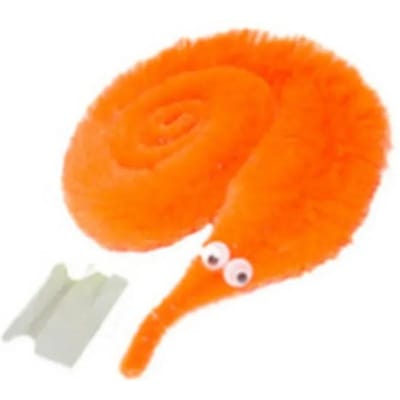 23CM Nouveauté Drôle Accessoires Magique Ver Tordu Jouet Idéal pour Enfants Chenilles sur Fil Invisible Jeux de Fête Cadeaux