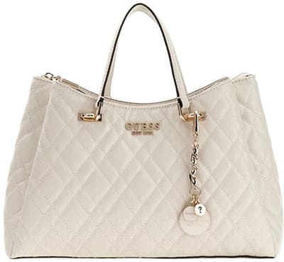 Guess Isemay Medium Handtas Dames - Imitatieleer - Beige