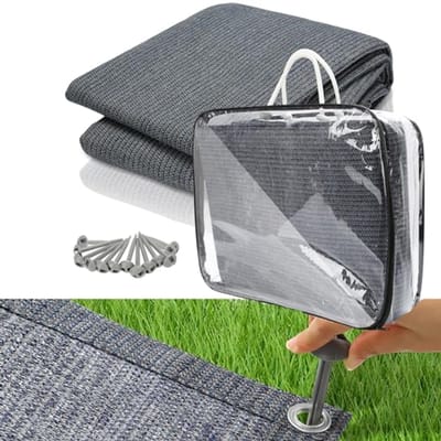Ademend Voortenttapijt 250 x 250 cm - Antislip, Wasbaar, Schimmelvrij, UV-bestendig voor Camping
