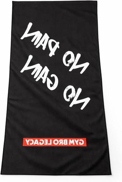 Microvezelhanddoek - Sporthanddoek - Intensief Trainen - Zeer Absorberend - 100 x 50 cm - Zwart/Wit