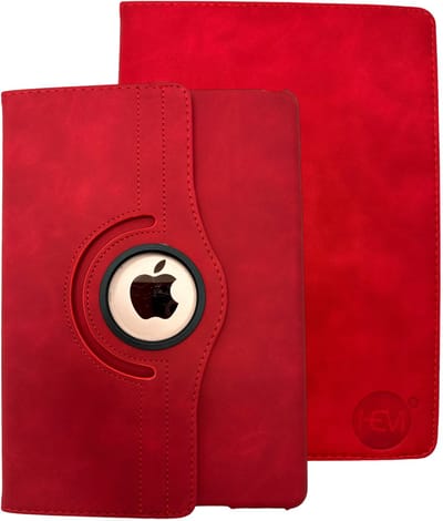HEM Silky Red iPad hoes geschikt voor iPad Air 13‑inch 2025 - Draaibare Autowake Cover - iPad Air M3 13-inch hoes - iPad 2025 Hoes - 13 inch hoes