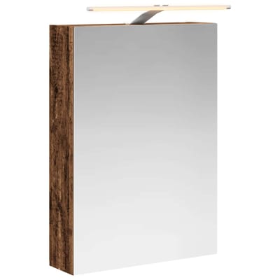 vidaXL - Badkamerspiegelkast - Oudhout - 50 - x - 14,5 - x - 70 - cm - Bewerkt - hout