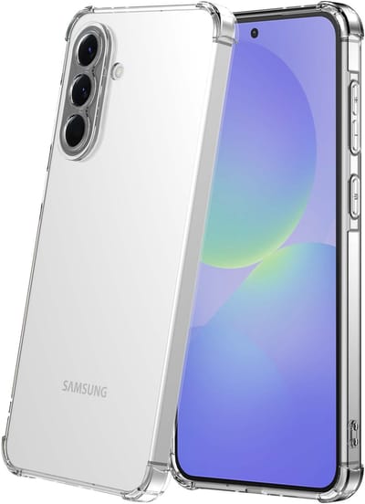 Geschikt voor Samsung Galaxy A36 Telefoonhoesje Transparant met Stootrand - Shockproof TPU Siliconen Back Cover Case Doorzichtig - Smartphonica geschikt voor Samsung Galaxy A36