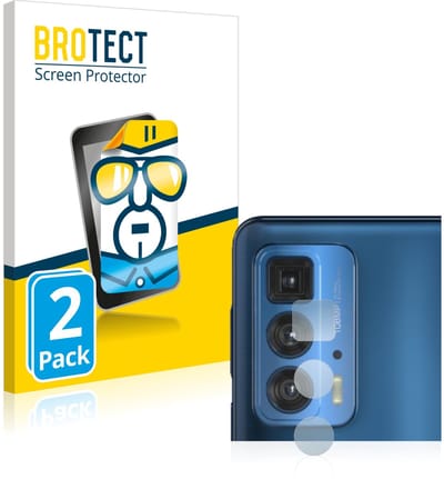 BROTECT - Screenprotector voor Motorola Edge 20 Pro (ALLEEN Camera Lens) - Folie Beschermfolie transparant 2 Stuks