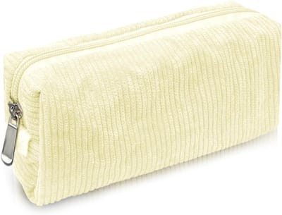 Zachte Pennenzak voor Meisjes, Make-up Tas, Schattige Etui voor Kinderen en Studenten, Perfect voor Kantoorbenodigdheden (Wit)