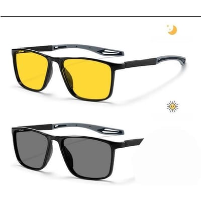 Nieuwe Heren Fotochemische Nachtrijbril UV-bestendig Sport Myopie Bril Dioptrie 0 tot -4 0 Trendy Mode -2.0