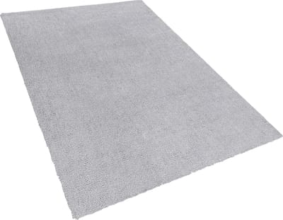 DEMRE - Shaggy vloerkleed - Lichtgrijs - 160 x 230 cm - Polyester